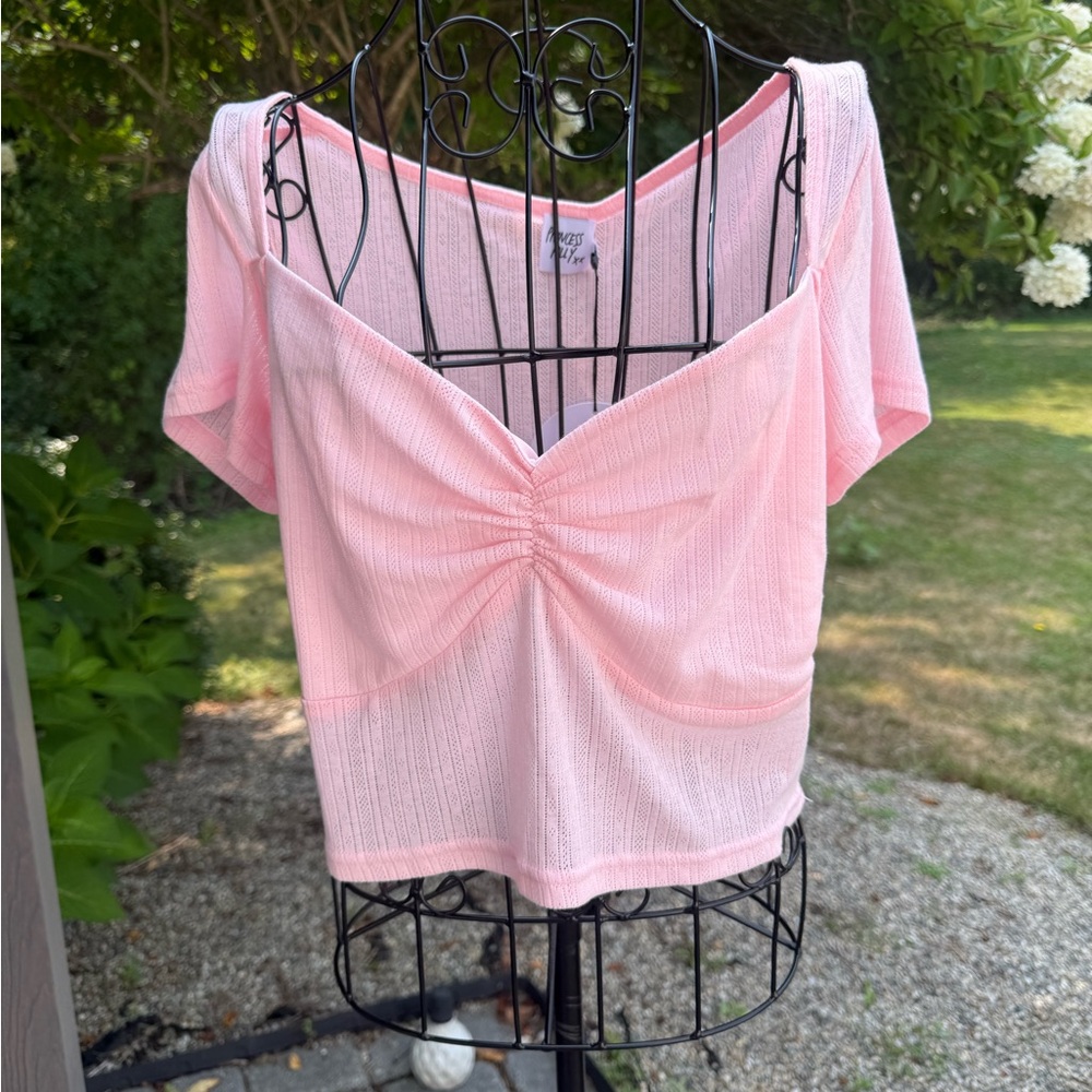 Princess Polly KIMURA pink curvy top - Picture 2 of 5